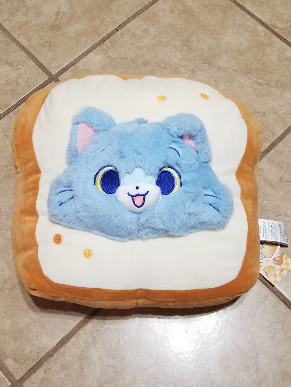 Miniso Tom And Jerry Gokko Tom Bread Toast 14 Inch Plush